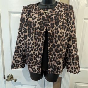 Charter Club Leopard Print Blazer